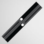 Mid Century Modern Geometric 191 in White and Black Table Runner Gallery Image 3
