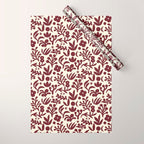 Floral shapes Pattern 01 Wrapping Paper Gallery Image 1