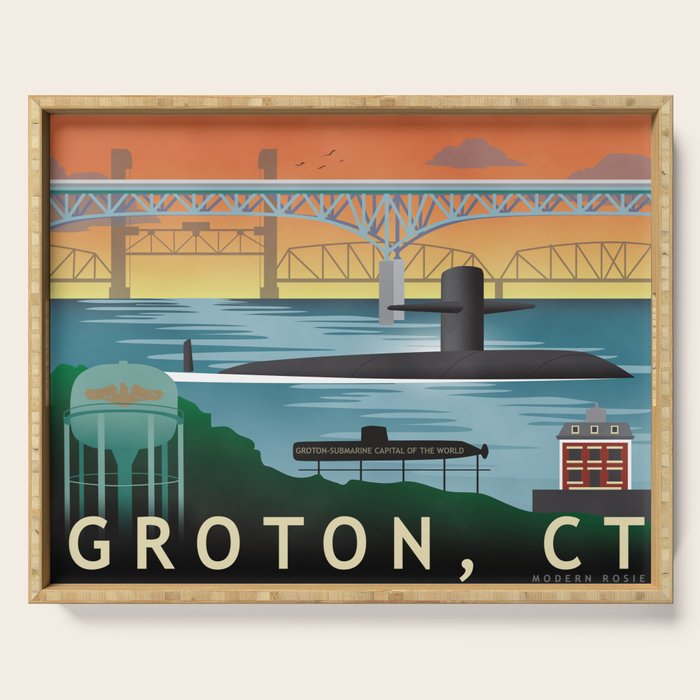 Groton, CT - Submarine Homeport Serving Tray Gallery Image 1