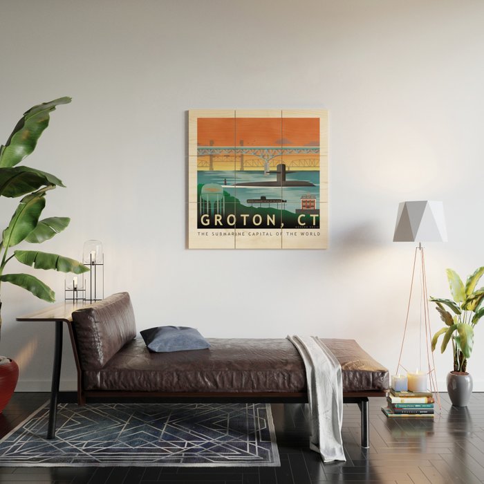 Groton, CT - Submarine Homeport Wood Wall Art Gallery Image 2