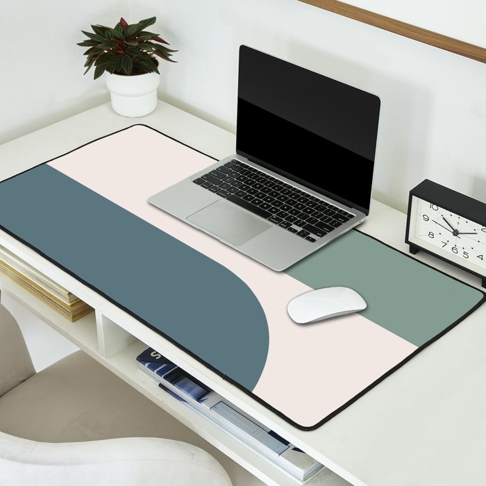 Modern Minimal Arch Abstract LXXVIII Desk Mat Gallery Image 2