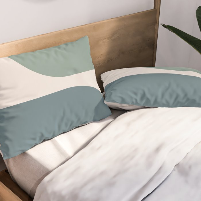 Modern Minimal Arch Abstract LXXVIII Pillow Sham Gallery Image 2