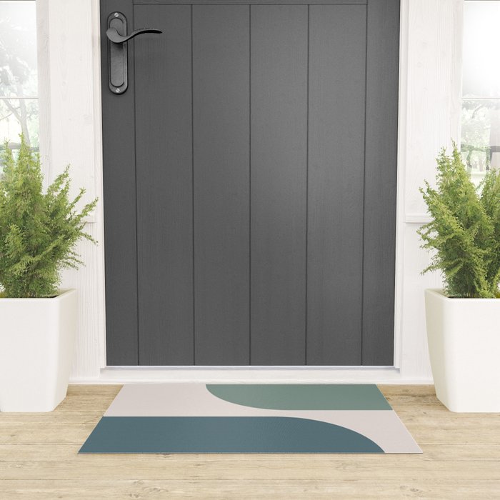 Modern Minimal Arch Abstract LXXVIII Welcome Mat Gallery Image 3