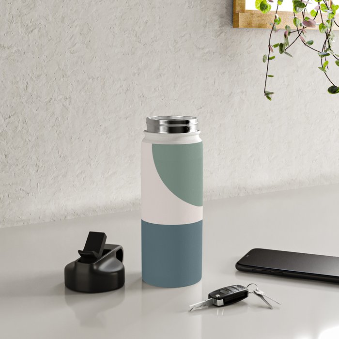 Modern Minimal Arch Abstract LXXVIII Water Bottle Gallery Image 4