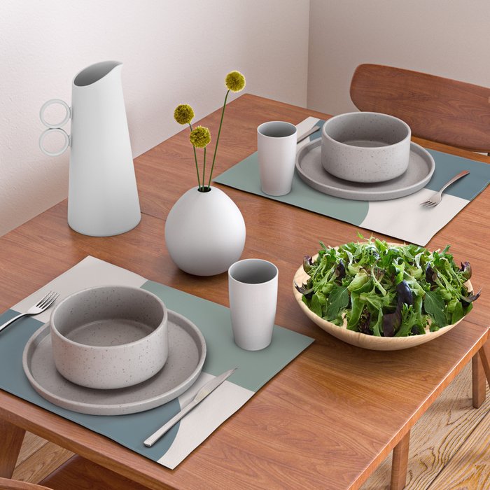 Modern Minimal Arch Abstract LXXVIII Placemat Gallery Image 2