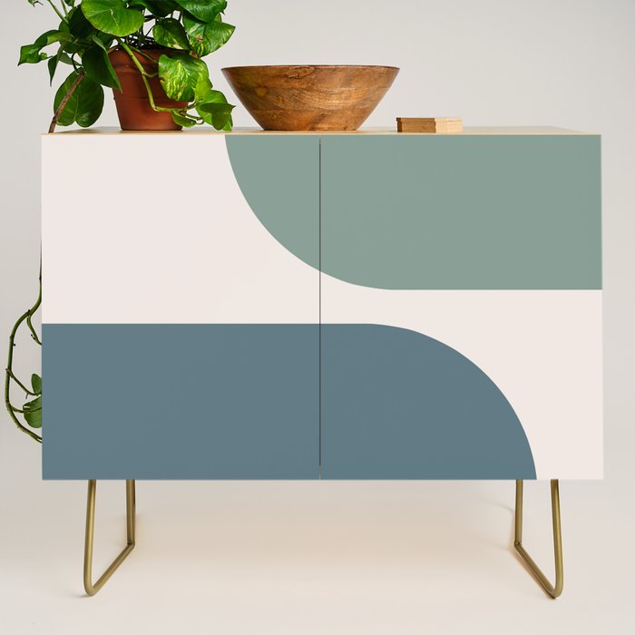 Modern Minimal Arch Abstract LXXVIII Credenza Gallery Image 1