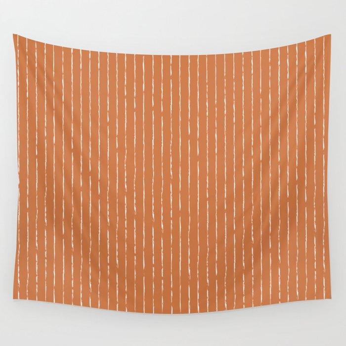 Lines (Terracotta) Wall Tapestry Gallery Image 4