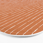 Lines (Terracotta) Bath Mat Gallery Image 3