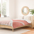 Courtside - living coral Duvet Cover Gallery Image 2