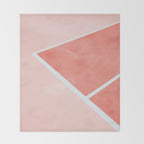 Courtside - living coral Throw Blanket Gallery Image 2