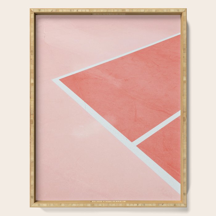 Courtside - living coral Serving Tray Gallery Image 1