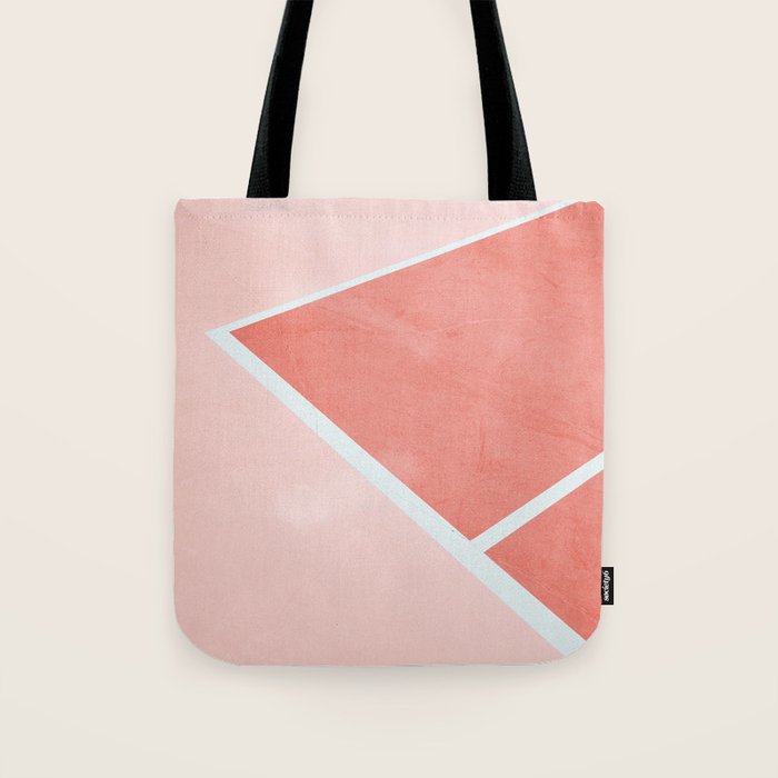 Courtside - living coral Tote Bag Gallery Image 1