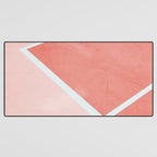 Courtside - living coral Desk Mat Gallery Image 3