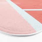 Courtside - living coral Bath Mat Gallery Image 3