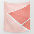 Courtside - living coral Wall Tapestry Gallery Image 4