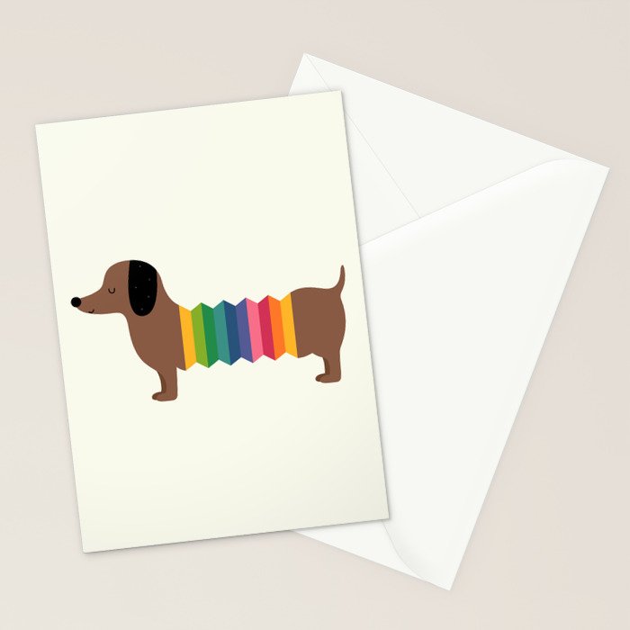 Rainbow Dooooog Stationery Card Gallery Image 2