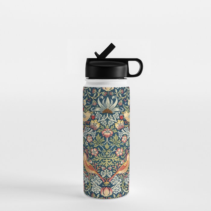 Vintage William Morris Strawberry Thief  Water Bottle Gallery Image 1