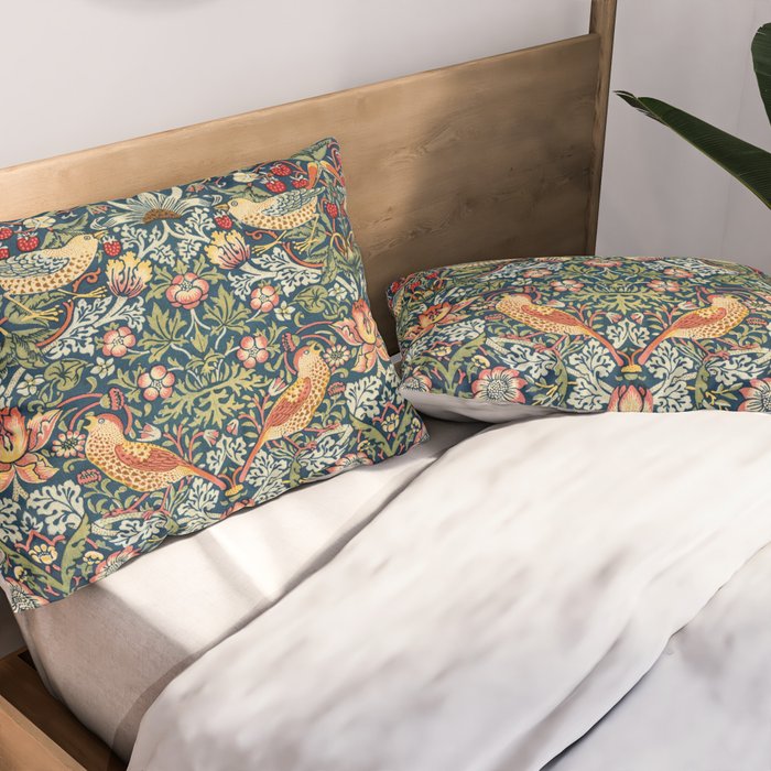 Vintage William Morris Strawberry Thief  Pillow Sham Gallery Image 2