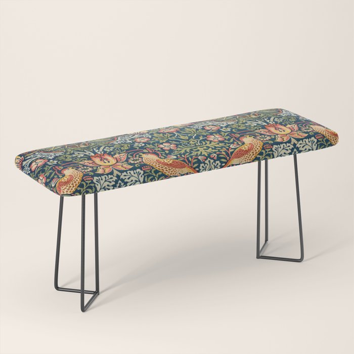 Vintage William Morris Strawberry Thief  Bench Gallery Image 1
