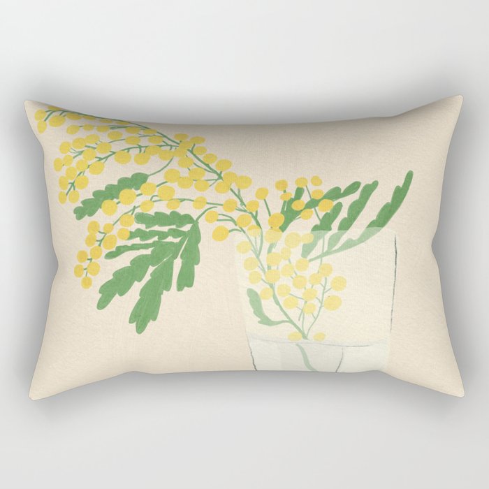 Delicate flowers Rectangular Pillow Gallery Image 1