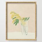 Delicate flowers Serving Tray Gallery Image 1