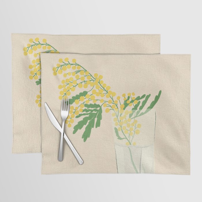 Delicate flowers Placemat Gallery Image 1