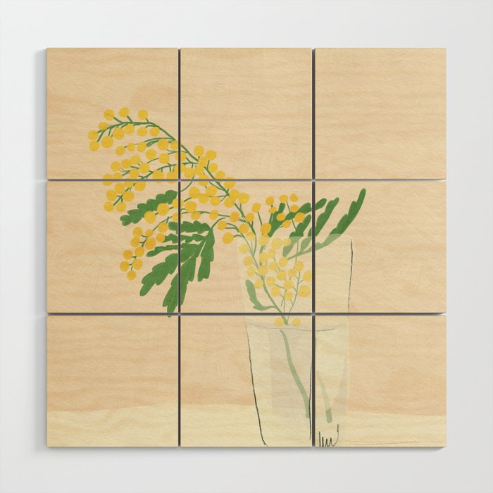 Delicate flowers Wood Wall Art Gallery Image 1