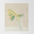 Delicate flowers Throw Blanket Gallery Image 2