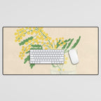 Delicate flowers Desk Mat Gallery Image 1