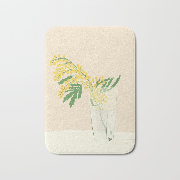 Delicate flowers Bath Mat Gallery Image 1