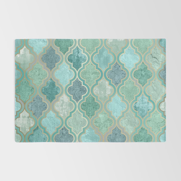 Moroccan Teal Green Rug Gallery Image 2