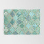 Moroccan Teal Green Rug Gallery Image 2