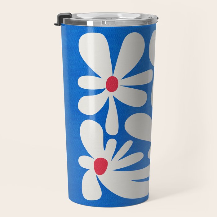 Bloom: Cobalt Blue Matisse Color Series 02 Travel Mug Gallery Image 3