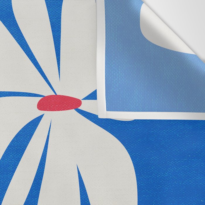 Bloom: Cobalt Blue Matisse Color Series 02 Wall Tapestry Gallery Image 3