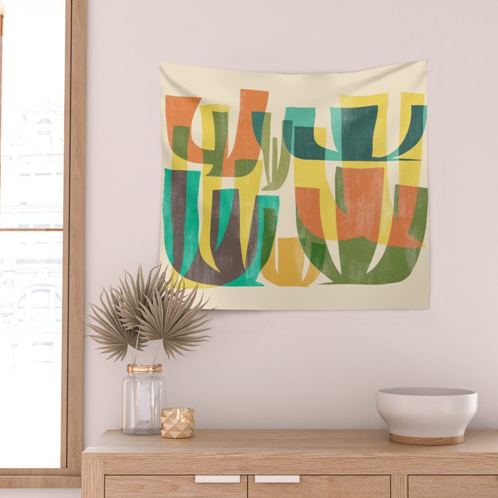 Desert vegetation Wall Tapestry Gallery Image 2