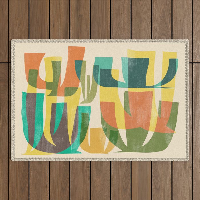Desert vegetation Outdoor Rug Gallery Image 1