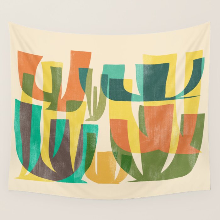 Desert vegetation Wall Tapestry Gallery Image 4