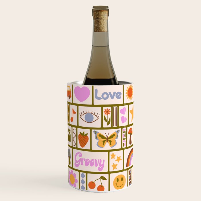 1970s Retro Pop Culture Icons Wine Chiller Gallery Image 3