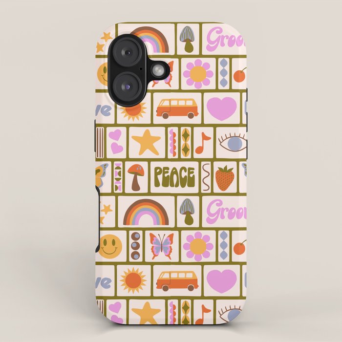 1970s Retro Pop Culture Icons iPhone Case Gallery Image 1