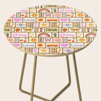 1970s Retro Pop Culture Icons Side Table Gallery Image 2