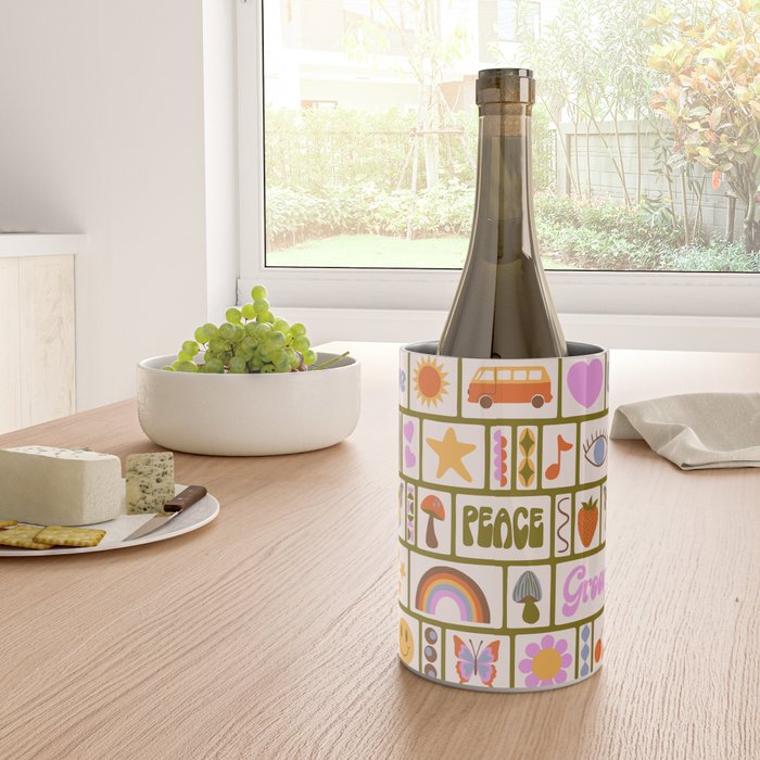 1970s Retro Pop Culture Icons Wine Chiller Gallery Image 4