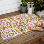 1970s Retro Pop Culture Icons Outdoor Rug Gallery Image 2