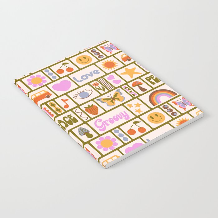 1970s Retro Pop Culture Icons Notebook Gallery Image 1
