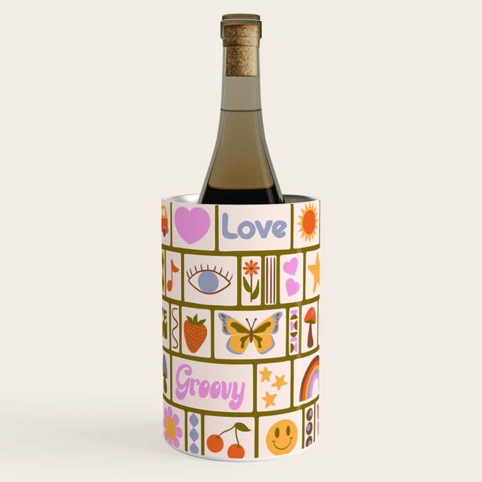 1970s Retro Pop Culture Icons Wine Chiller Gallery Image 2