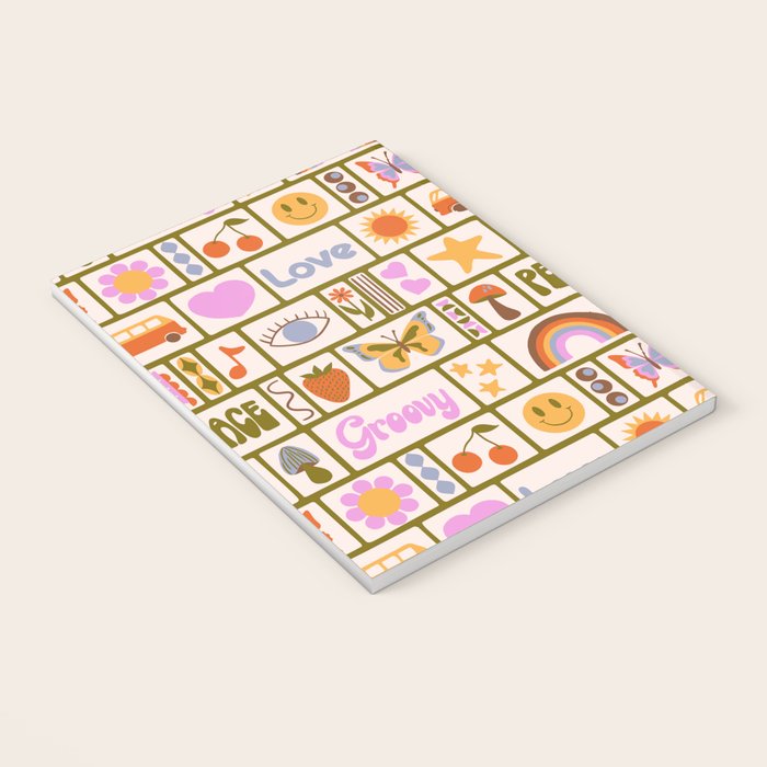 1970s Retro Pop Culture Icons Notebook Gallery Image 3