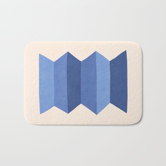 Geometric Vase - Blue Navy  Bath Mat Gallery Image 1