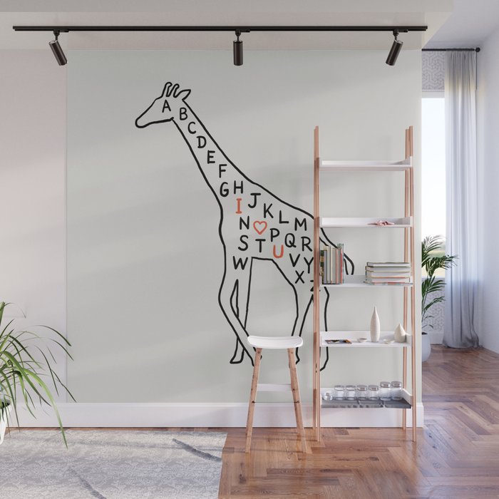 I love you as high as I can reach Wall Mural Gallery Image 1