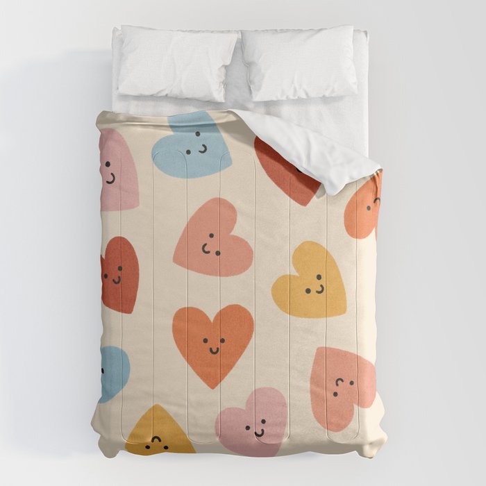 Happy Smiley Heart Comforter Gallery Image 6