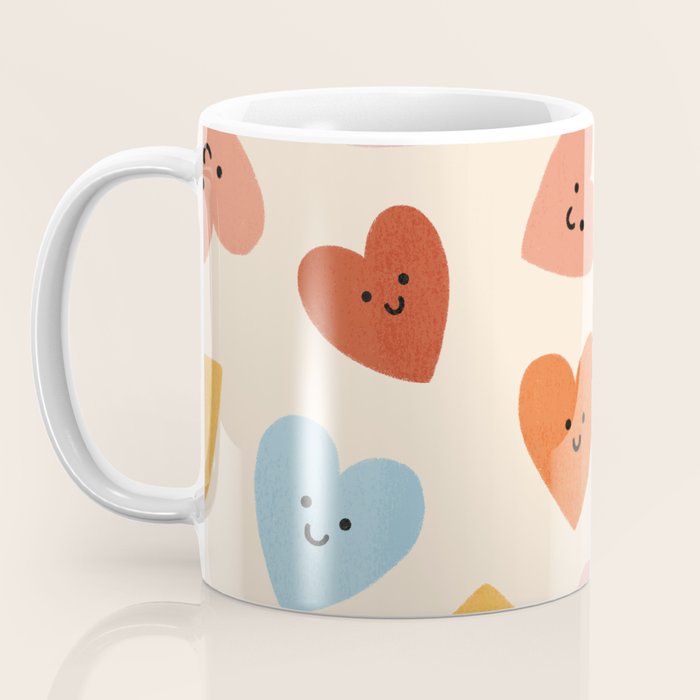 Happy Smiley Heart Coffee Mug Gallery Image 3