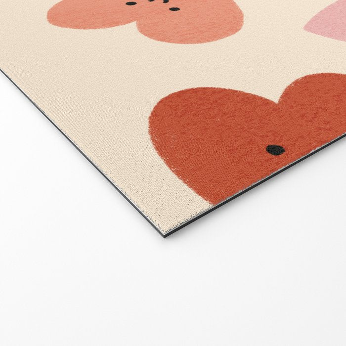 Happy Smiley Heart Welcome Mat Gallery Image 2